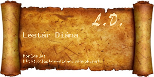 Lestár Diána névjegykártya