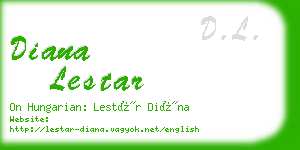 diana lestar business card